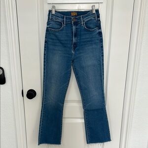 MOTHER The Hustler Ankle Fray - color layover - size 27